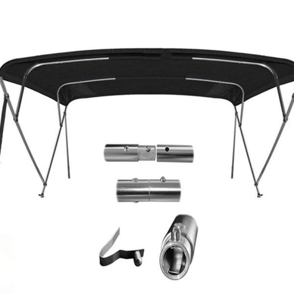 toldos binimi 4 arcos inoxidable 170 negro