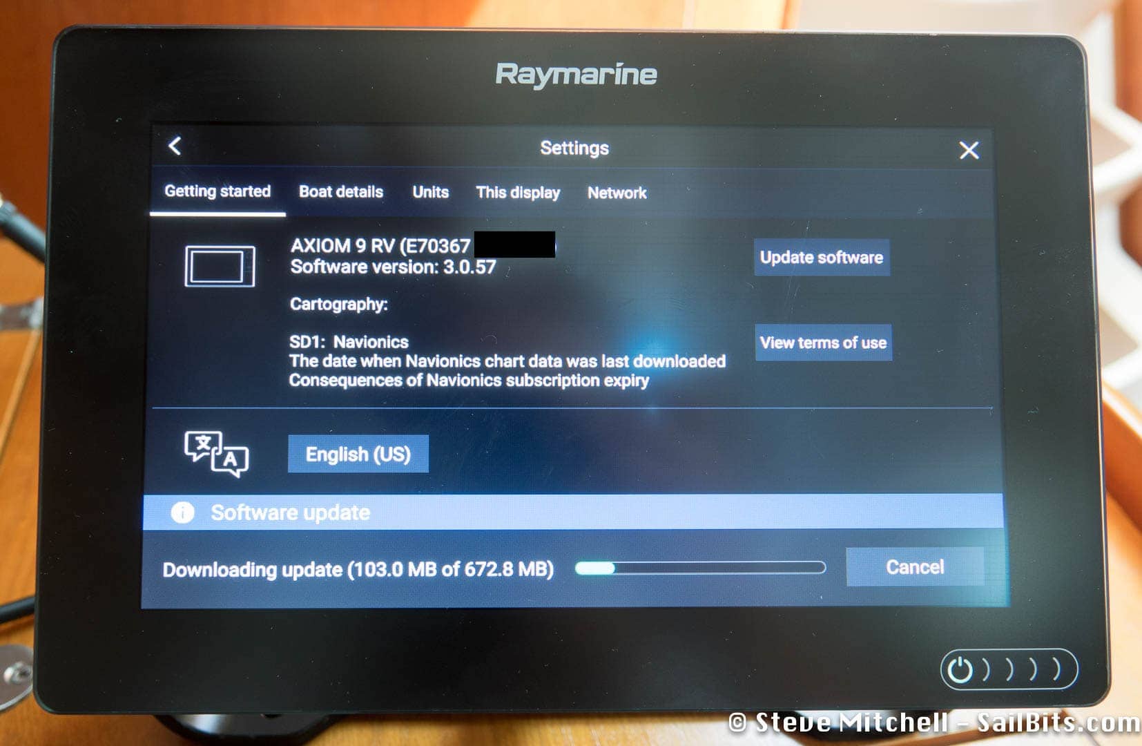 Actualizaciones de software raymarine