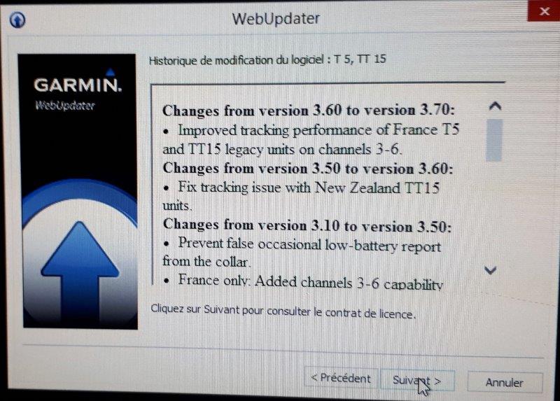 Actualizaciones de software garmin